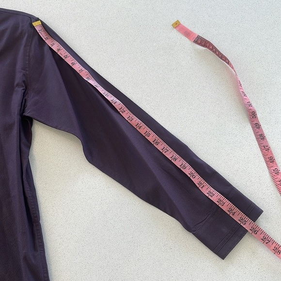 Marc Anthony Slim Fit Burgundy Long Sleeve Shirt - Size M - Picture 3 of 7